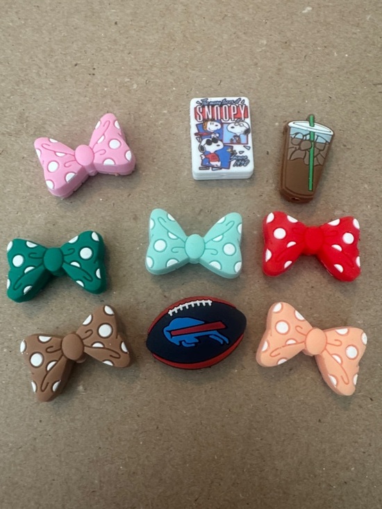 Other - Cute Polka Dot Bow Shoe Charms